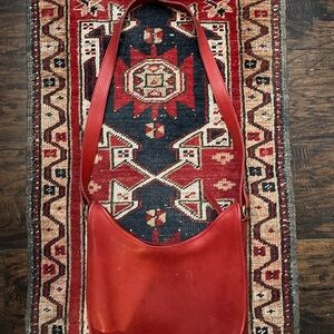 Coach Vibrant Red Leather Bag-vintage